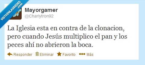 iglesia,clonar,clonacion,ironia,pan,peces
