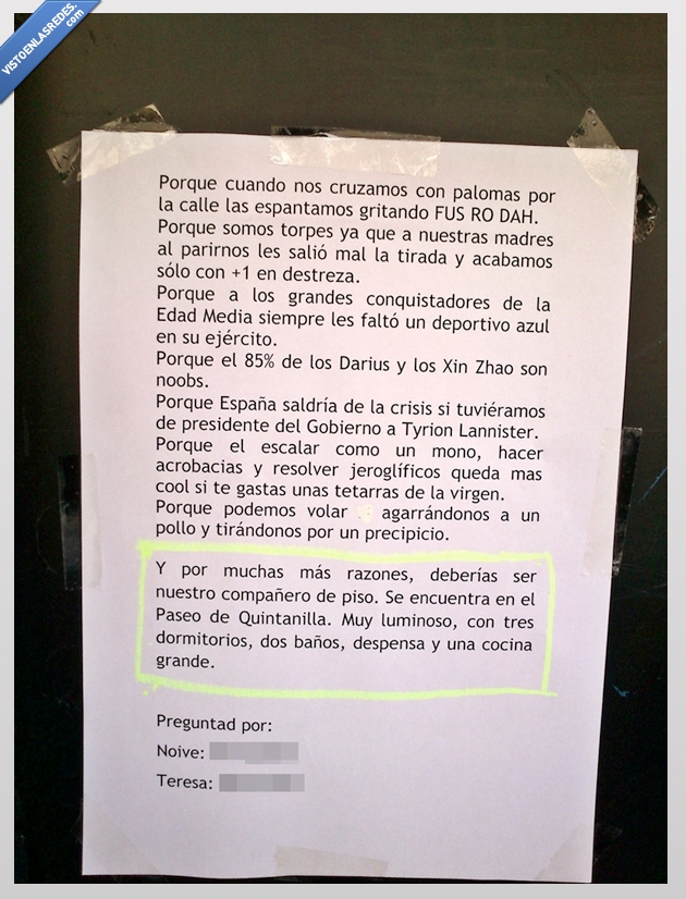 tyrion,fusrodah,friki,compañero de piso