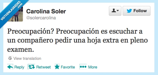 examen,folio,asustar,preocupacion,extra