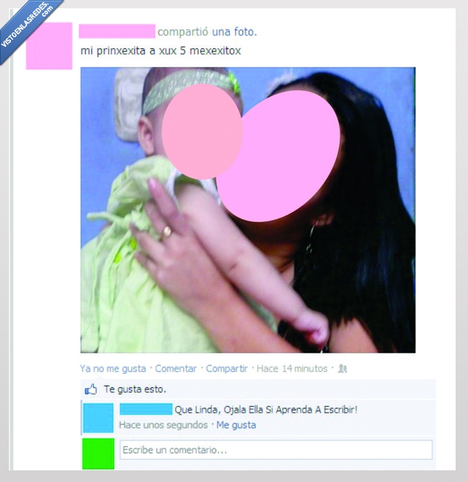 Escribir,Facebook,cani,mesecitos,hija,madre,Moda