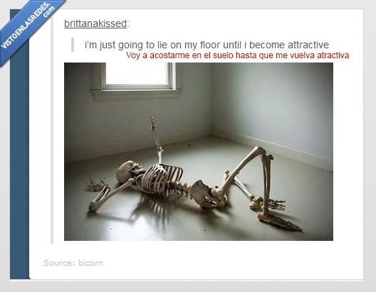 tumblr,feo,guapo,esqueleto,atractivo,esperar