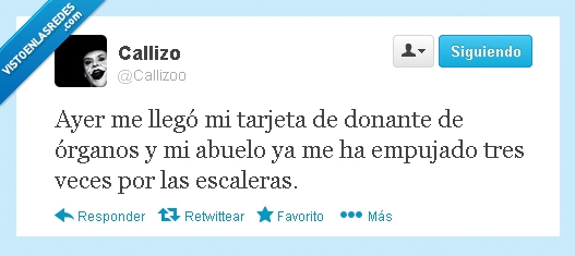 empujar,órganos,tarjeta,donante,abuelo,escaleras,matar