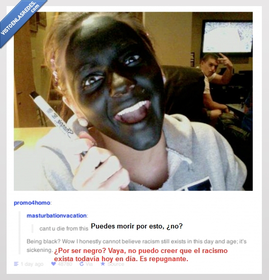 foto graciosa,tumblr,cara,morir,negra,pintada,rotulador,posts