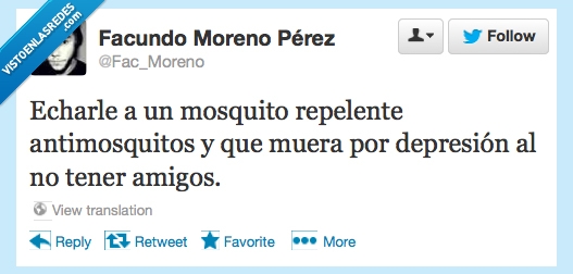 depresion,repelente,amigos,forever alone,Mosquito