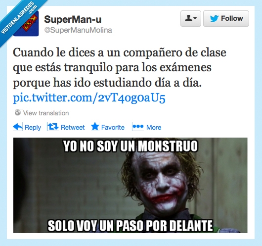 el caballero oscuro,batman,joker,tranquilo,exámenes,estudiar día a día