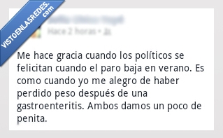 gastroenteritis,adelgazar,peso,perder,verano,baja,paro,penita