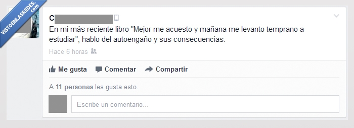 engaño,consecuencia,libro,mañana estudio,dormir