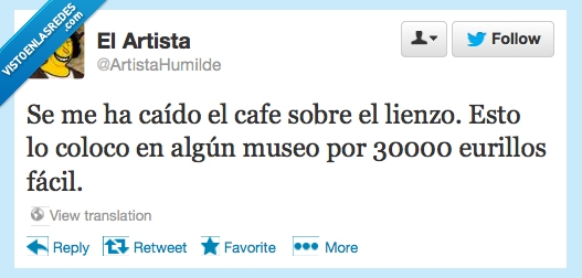 arte,artistahumilde,museo,café,encima,lienzo