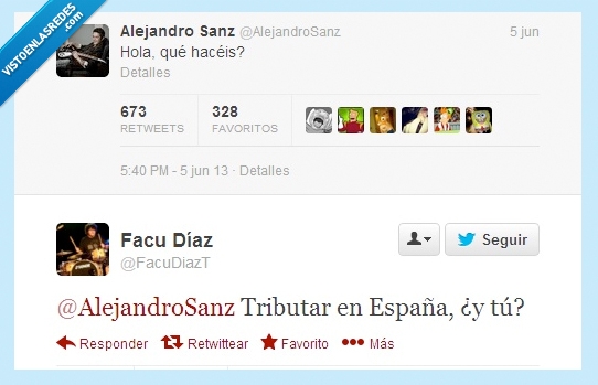 tributar,alejandro sanz,zasca,respuesta,duele