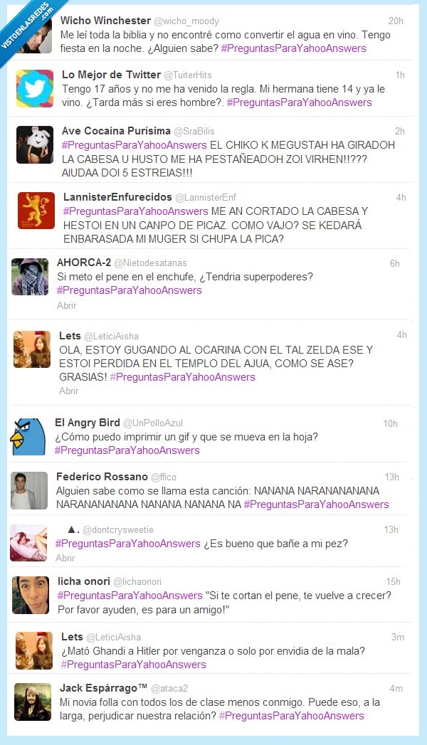 yahoo respuestas,preguntas tontas,embarazada,stark