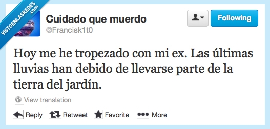 jardín,tierra,lluvia,tropezar,ex,enterrar