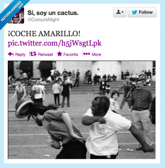 coche,amarillo,hostia,pim,torta