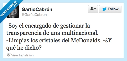 gestionar,mcdonalds,encargado,transparencia,vidrios,cristales,limpiar