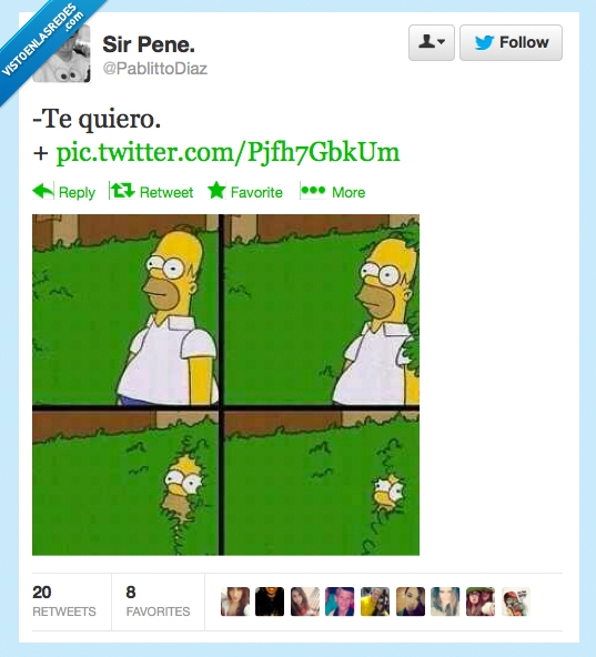 esconder,desaparecer,arbusto,Homer,Simpson,te quiero