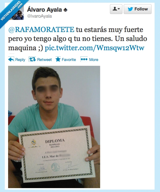 zas,diploma fisico,fracaso,bachillerato,rafa mora