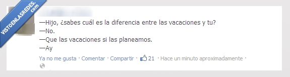 vacaciones,hijo,planear,indeseado