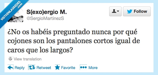 pantalones,cortos,largos,precio,igual