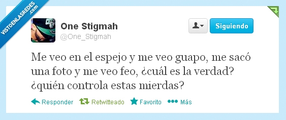 espejo,guapo,foto,feo,cual,verdad,realidad