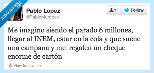globo,gigante,carton,cheque,España,premio,paro,INEM