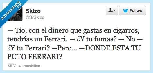 donde,fumar,tabaco,dinero,ferrari