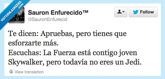 Jedi,Joven,Skywalker,Darth Vader,Aprobar,Esforzarse