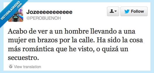 twitter,romantico,rapto,secuestro,brazos,hombre,mujer