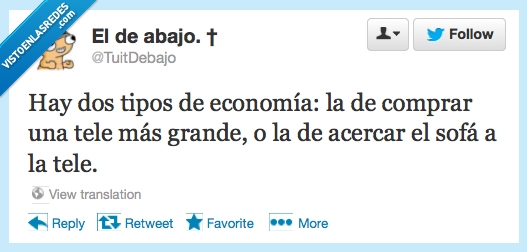 titolol,twitter,TV,sofá,rico,pobre,economía