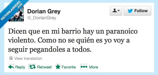 dicen,paranoico,violento,pegando,golpear,pegar,loco,paranoia