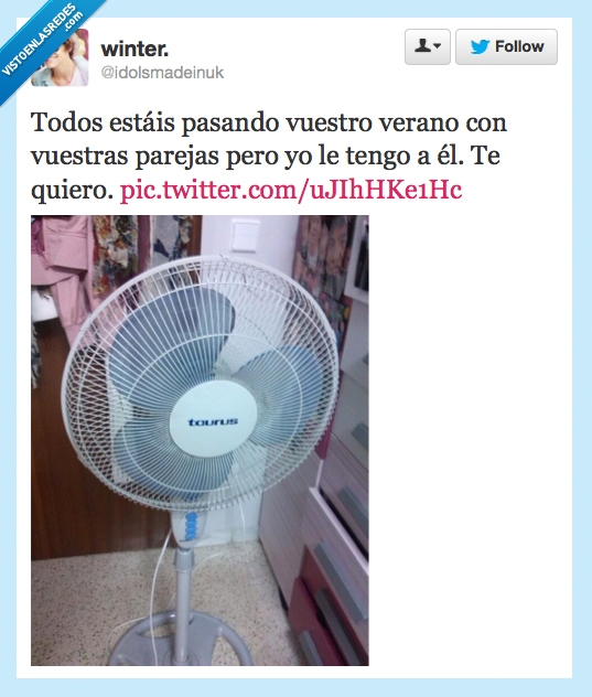 parejas,verano,ventilador,twitter,calor