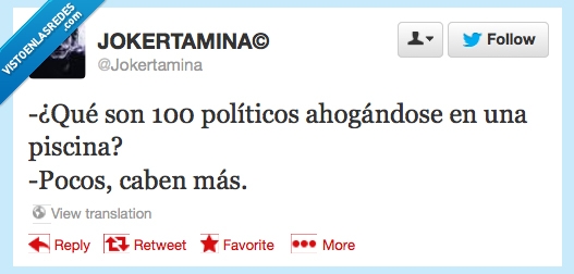 políticos,piscina,ahogados,jokertamina,humor,pocos