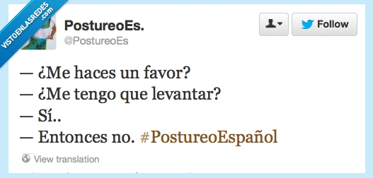 no,hacer,vago,favores,español,levantarse