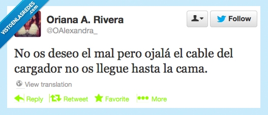 cama,cargador,mal,desear