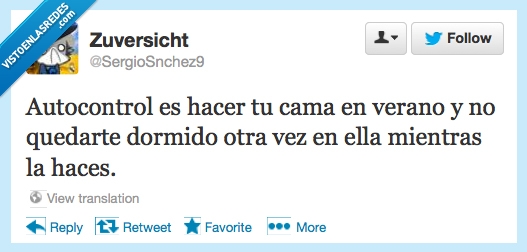 hacer,dormir,verano,cama,autocontrol