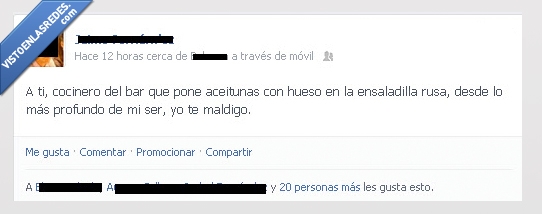 hueso,oliva,cocinero,ensaladilla rusa,tapa,bar,aceituna