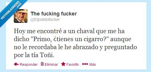 Toñi,tía,abrazo,tener,cani,primo,cigarro,chaval,encontrar
