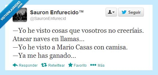 Roy Batty,Mario Casas,Camisa,Blade Runner