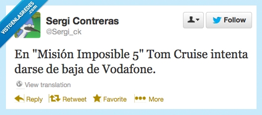 Misión,Imposible,Tom Cruise,Vodafone,Móviles,Teléfonos,baja