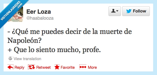 profe,muerte,napoleon,sentir,lo siento