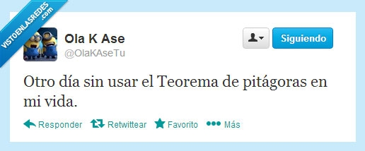 vida,tweet,teorema,pitagoras