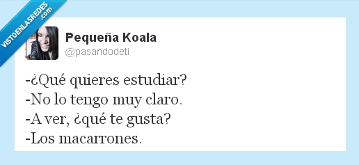 pasandodeti,twitter,trabajar,macarrones