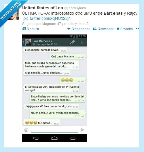 PP,cárcel,chorizos,Bárcenas,rajoy,whatsapp