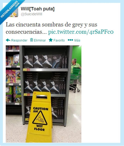 Las cincuenta sombras de Grey,Fangirleo,Mojabragas,suelo,mojado