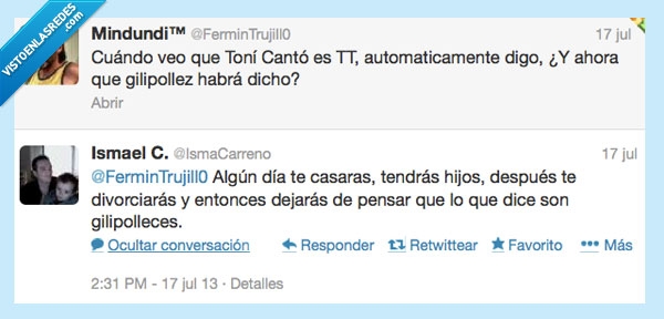 tony canto,twitter,divorcios,maltrato