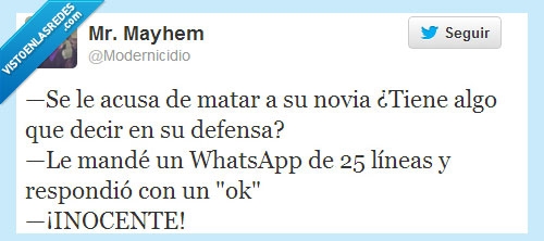 modernicidio,inocente,acusado,whatsapp,ok,novia