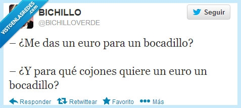 bocadillo,euro,pedir