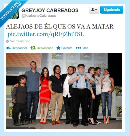 actores,george rr martin,matar,canción de hielo y fuego,comic con,juego de tronos