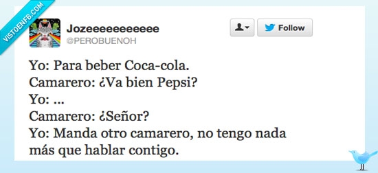 twitter,otro,hablar,cocacola,pepsi,camarero