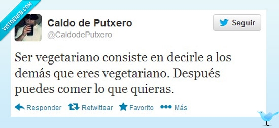 vegetariano,decirlo,comida,gente,twitter
