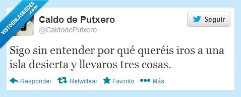 isla,desierta,cosas,llevar,twitter