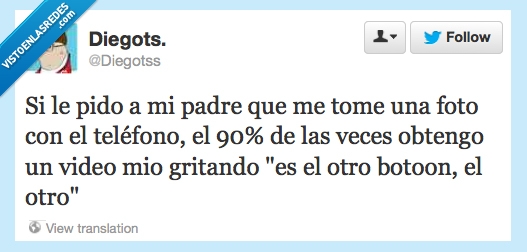 foto,padre,tomar,botón,video,gritar,otro,error